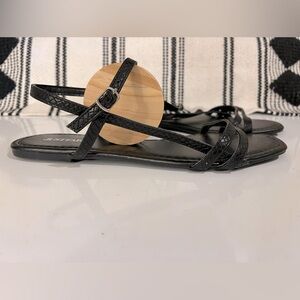 NEW JustFab Strapy Flat Sandals